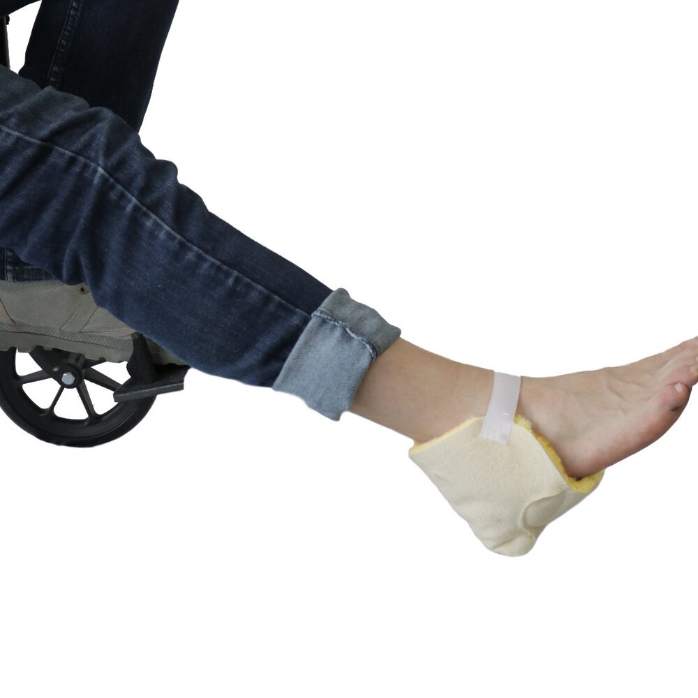 Natural Medical Classic Sheepskin Heel Protectors | 2-Piece | Cornsilk | 11"x10"